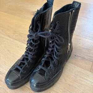 Converse Chuck 70 Plus XH Black Croc, Size W8 M6